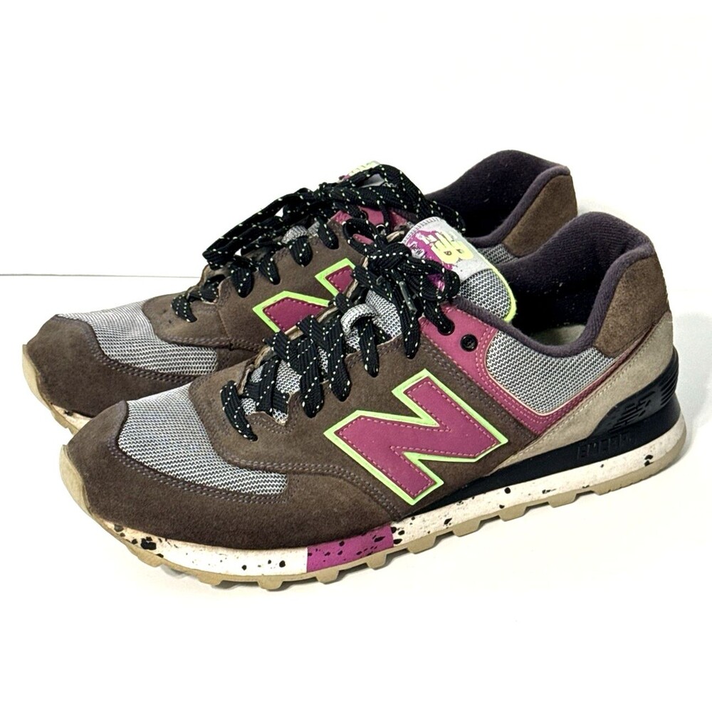 New Balance 574 90s Outdoor Pack Womens 10 WL574OPP Brown Pink Green 2014